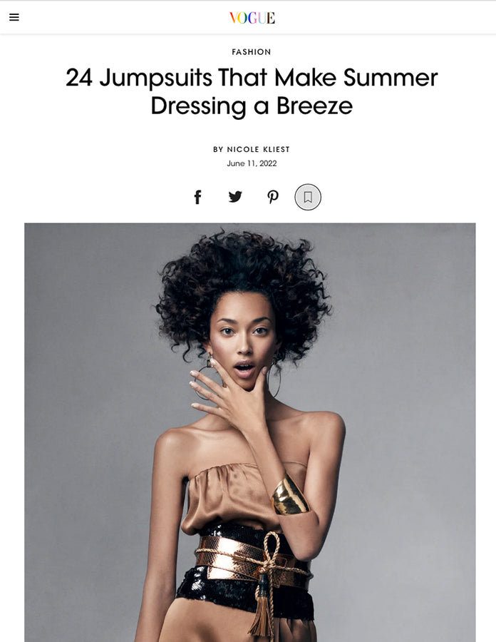 Vogue - 24 Jumpsuits That Make Summer Dressing a Breeze