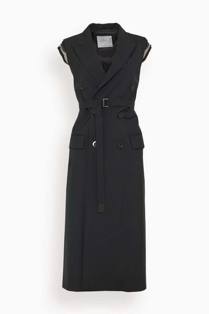 Sacai Suiting Long Vest in Black – Hampden Clothing