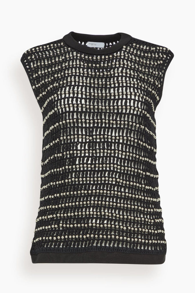 トップス KIN/crochet vest/BLACK Women Knit Vest Top Y2k V Neck Sleeveless Button Up Crochet