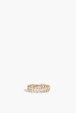 Vintage La Rose Rings Stacked Diamond Band in 14k Yellow Gold