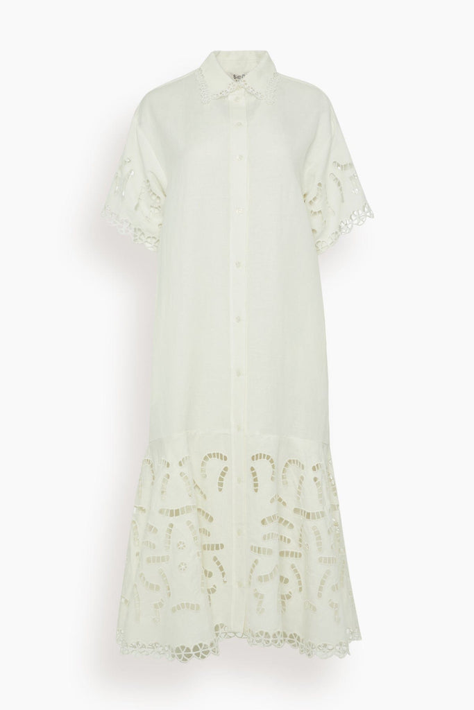 【Sea】Marja Embroidery Shirt Dress 刺繍ワンピース 18a3e67fsea-marja-embroidery-