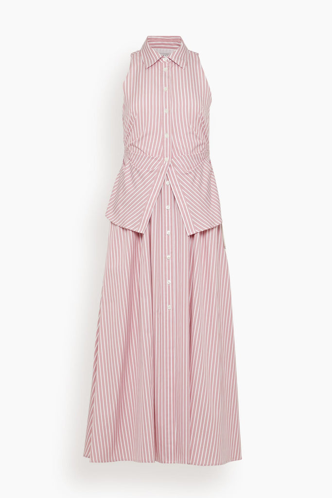pink black white striped dress BROOKE DRESS  CORMIO