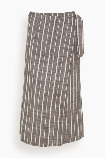 De Vera Wrap Skirt in Kesh Stripe