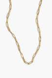 Vintage La Rose Necklaces 16" Paperclip Chain in 14k Yellow Gold