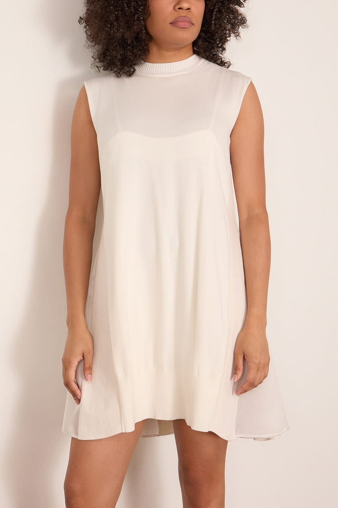 Sacai Denim x Knit Dress in Off White – Hampden Clothing