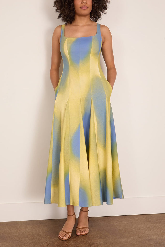 Simkhai Lara Midi Dress in Golden Hour Twilight – Hampden Clothing