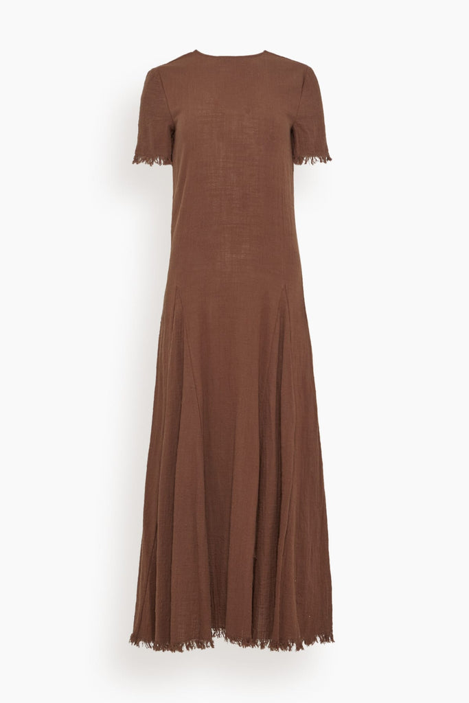 Staud Le Havre Dress in Dark Chocolate – Hampden Clothing