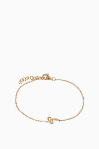 Snake Chain Bracelet in 14k Yellow Gold