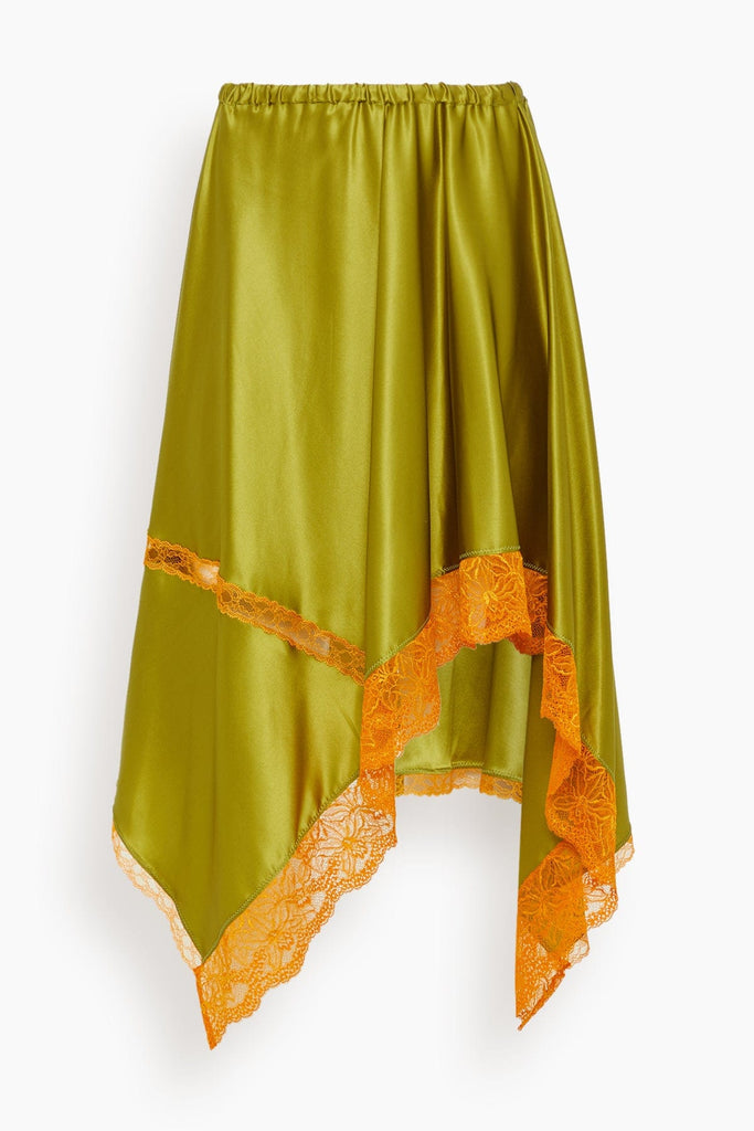 スカート DRIES VAN NOTEN khaki Slit Skirt DRIES VAN NOTEN khaki Slit Skirt