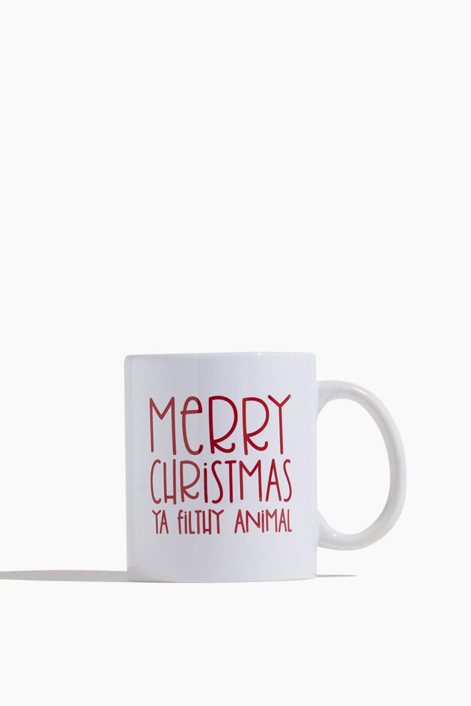 Merry Christmas Ya Filthy Animal Travel Coffee Mug – Turquoise and Tequila