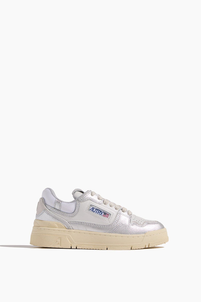 【送料&関税込】Autry Clc Low Sneakers Autry Clc Low Sneakers In White Leather And Black Suede