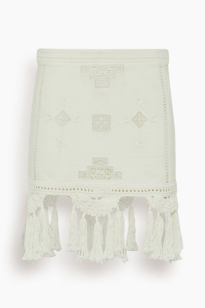 Isabel Marant Sandra Skirt in White – Hampden Clothing