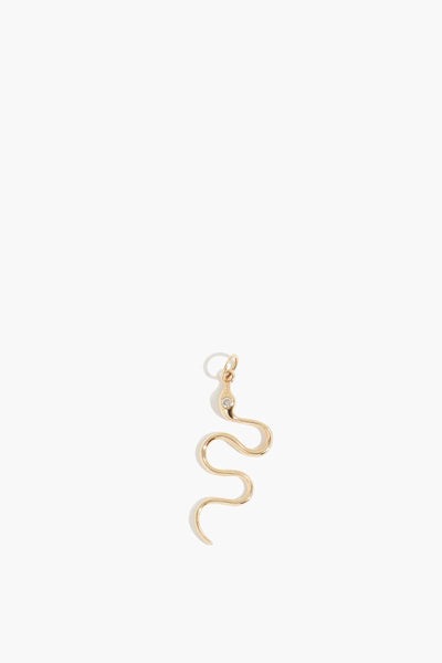 Serpent Pendant in 14k Yellow Gold