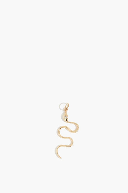 Vintage La Rose Necklaces Serpent Pendant in 14k Yellow Gold