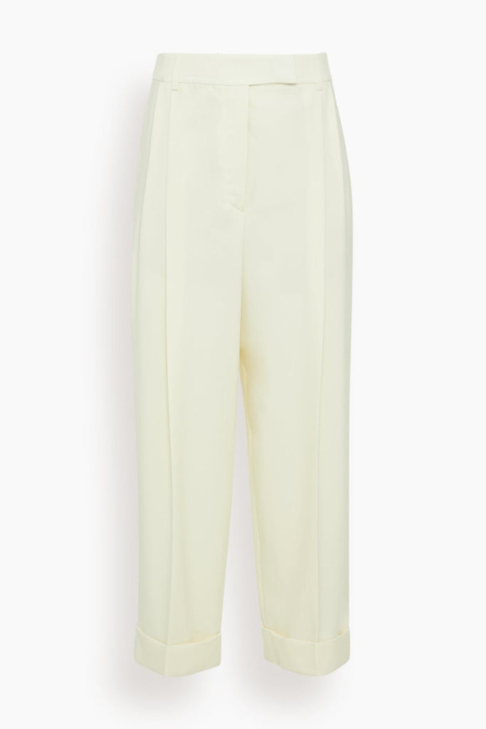 パンツ Off-White Corporate Tailored Pants Rohe High Waisted Tailored Trousers in Off White – Hampden