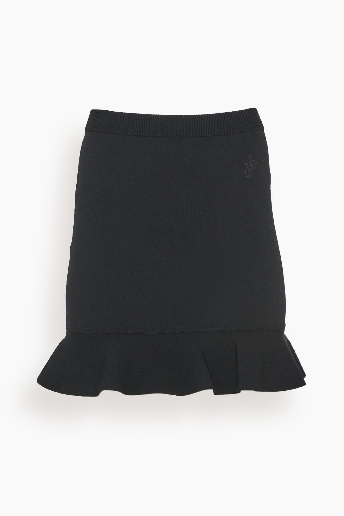 JW Anderson Skirts Ruffled Hem Mini Skirt in Black