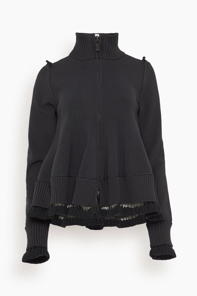 Sacai Knit Blouson in Black – Hampden Clothing