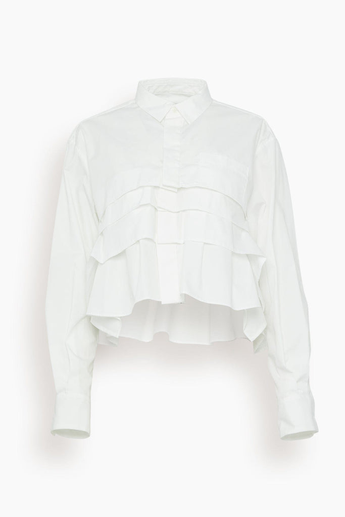 Sacai Cotton Poplin Shirt in Off White – Hampden Clothing