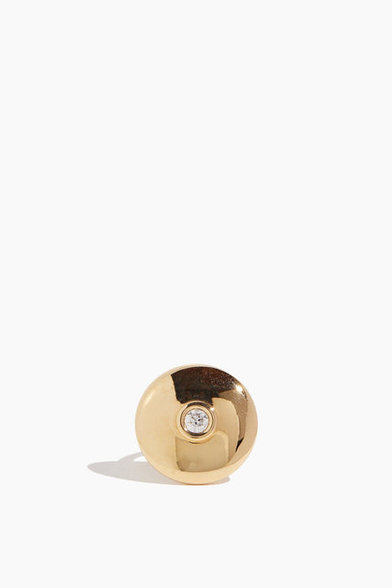 Stoned Fine Jewelry Rings Mega Saucer Ring in 18K Yellow Gold