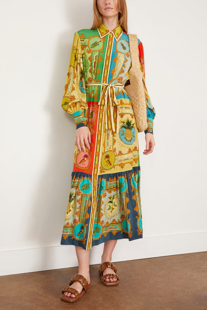 ALEMAIS 花柄 リネン シャツドレス TIGER SHIRTDRESS – ALEMAIS