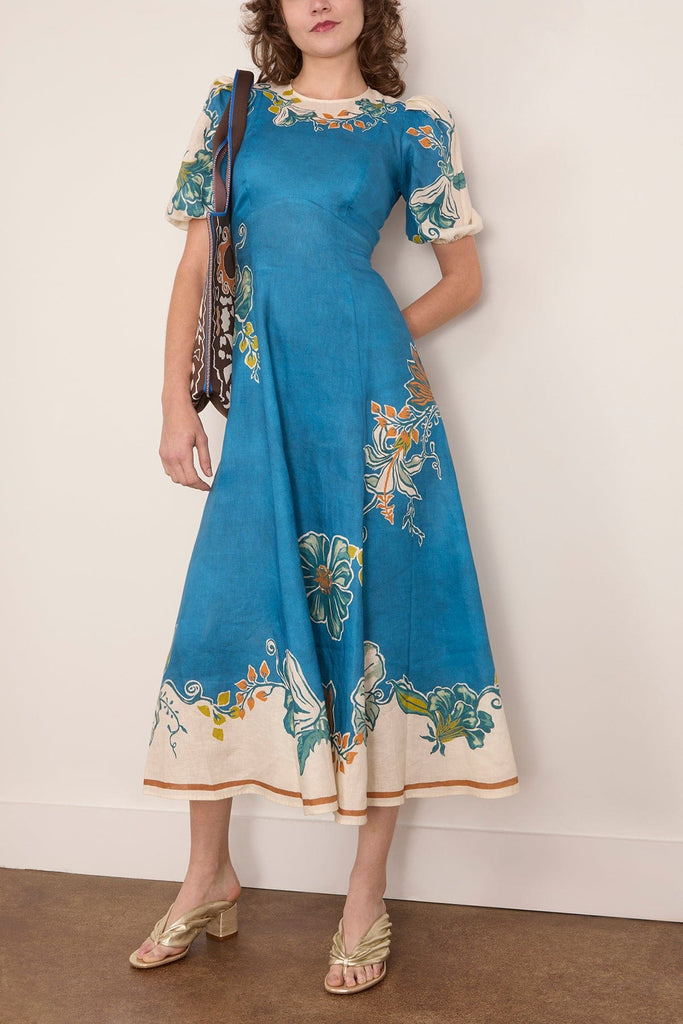 Alemais - Alemais Luda Midi Dress in Blue 8 / 4 US