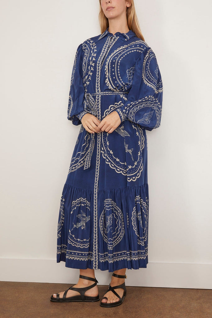 ALÉMAIS Oceane Linen Minidress in Blue ALÉMAIS Oceane Linen Minidress in Blue