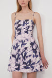Tanya Taylor Casual Dresses Gellar Dress in Lilac/Off White Multi Tanya Taylor Gellar Dress in Lilac/Off White Multi