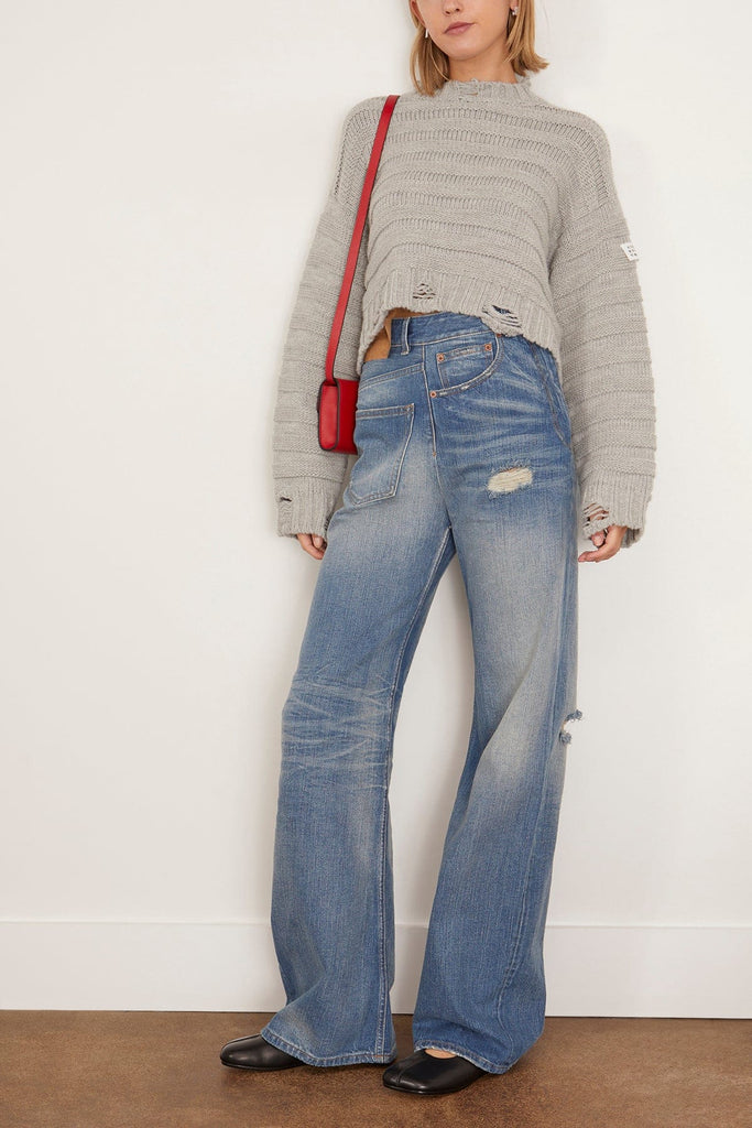 MM6 Maison Margiela Crewneck in Light Grey Melange – Hampden Clothing