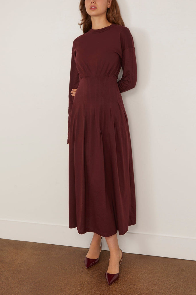 Plan C Long Dress in Dark Burgundy – Hampden Clothing