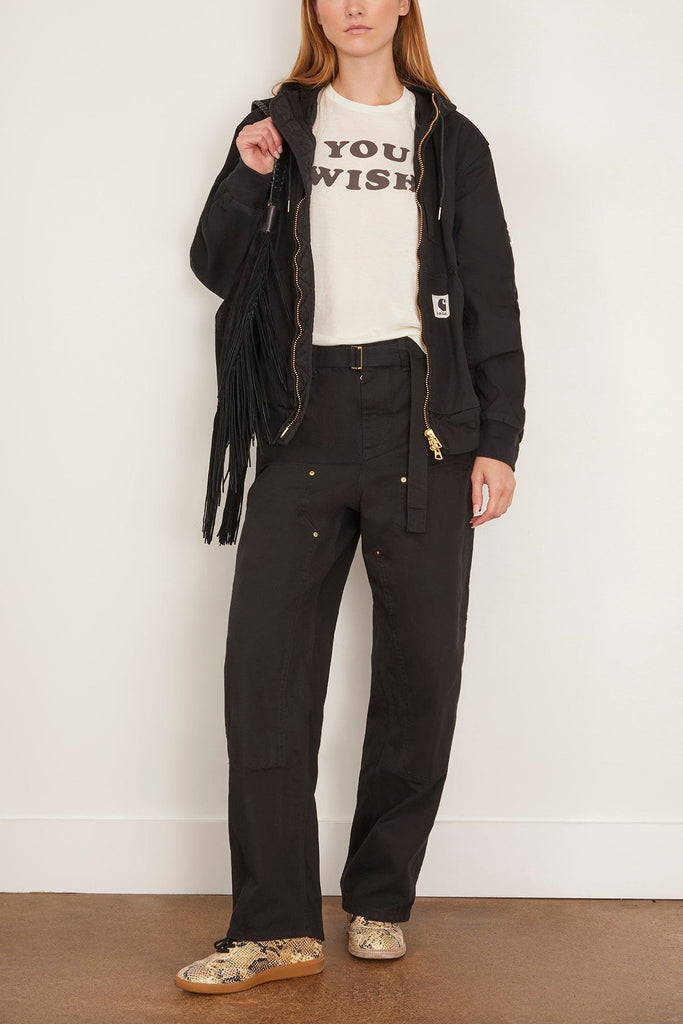 Sacai x Carhartt WIP Washed Duck Hooded Blouson in Black