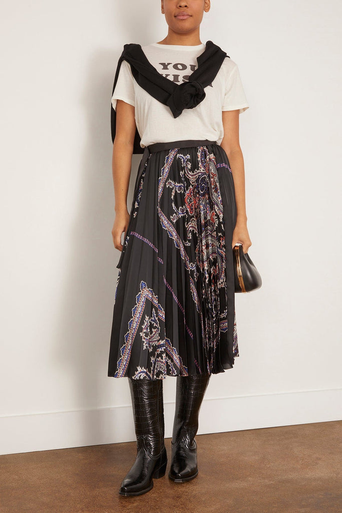 Sacai Paisley Print Skirt in Black – Hampden Clothing
