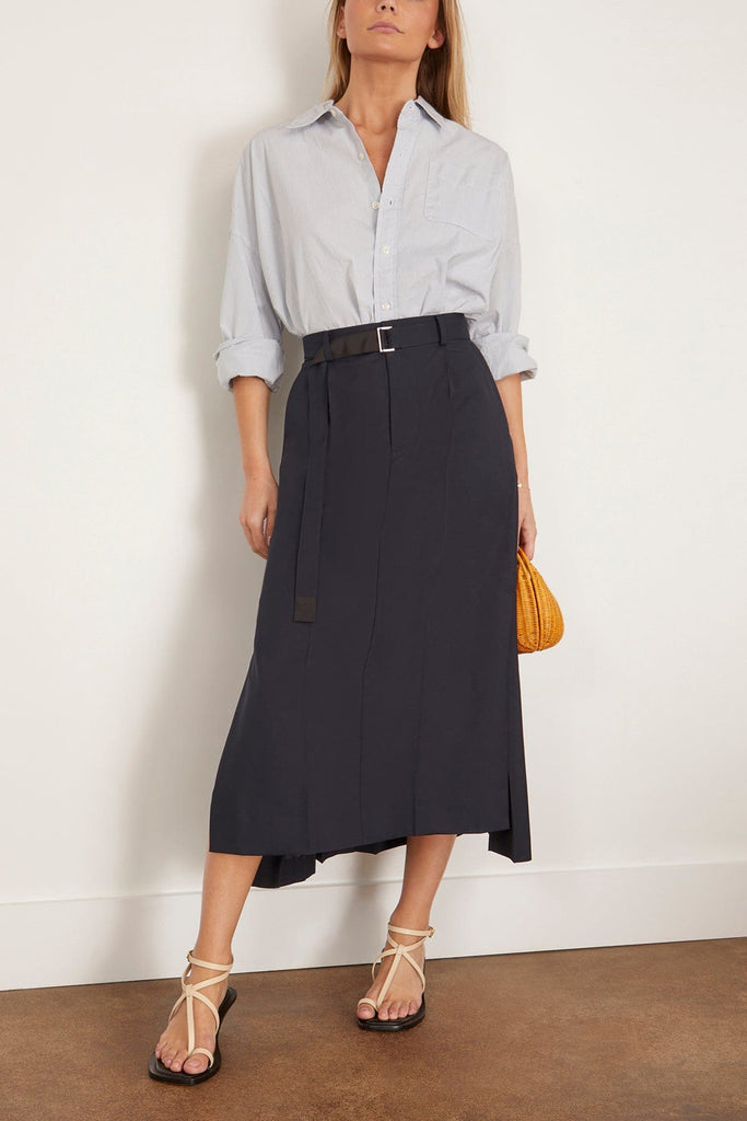 Sacai Suiting Skirt in Navy – Hampden Clothing