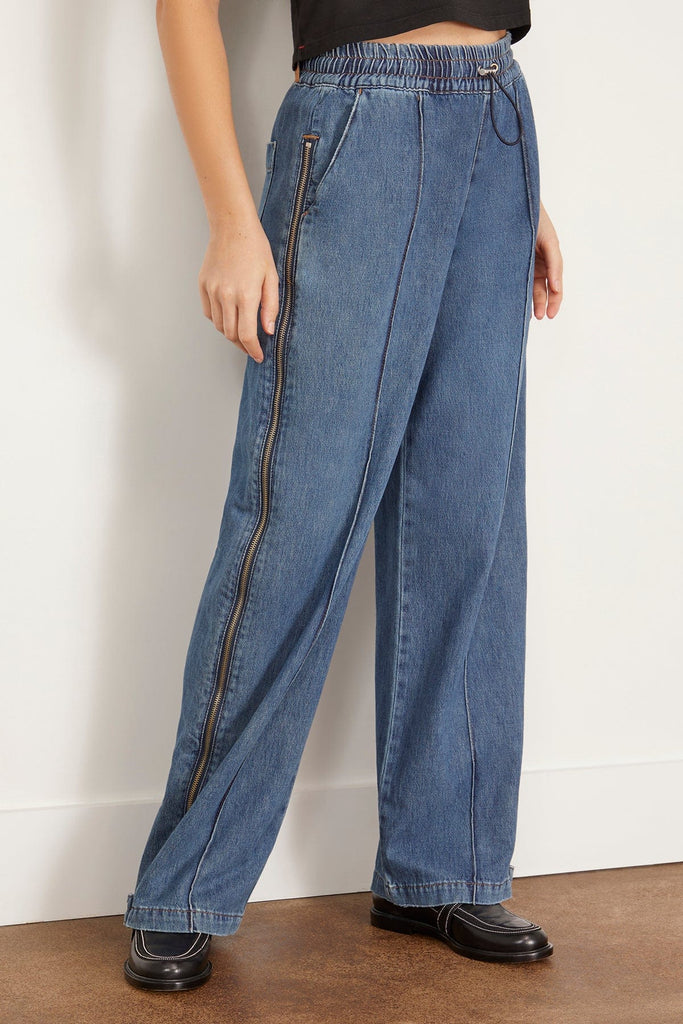 デニム・ジーパン SIMKHAI Woman Jeans Denim 4234072DNCON CORONADO Simkhai Mila Side Gusset Jean in Coronado – Hampden Clothing