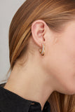 Vintage La Rose Earrings Pave Diamond Double Hoop Earrings in 14k Yellow Gold Vintage La Rose Pave Diamond Double Hoop Earrings in 14k Yellow Gold