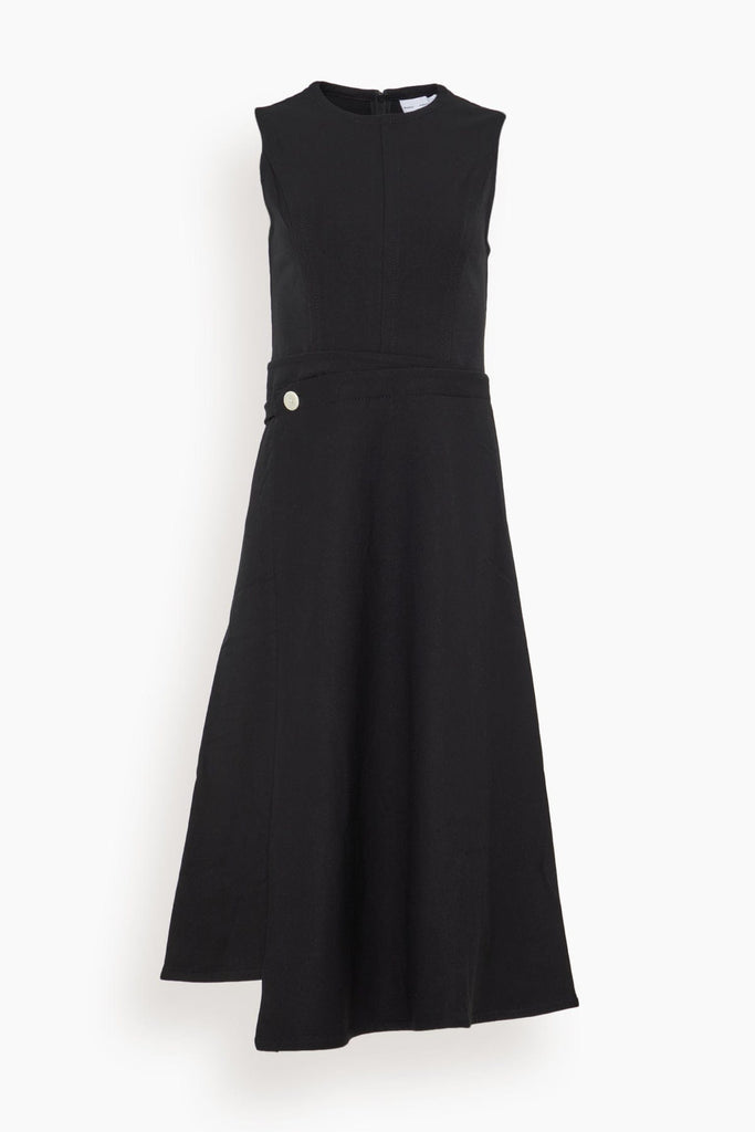 Proenza Schouler White Label Ivy Wrap Dress in Black – Hampden