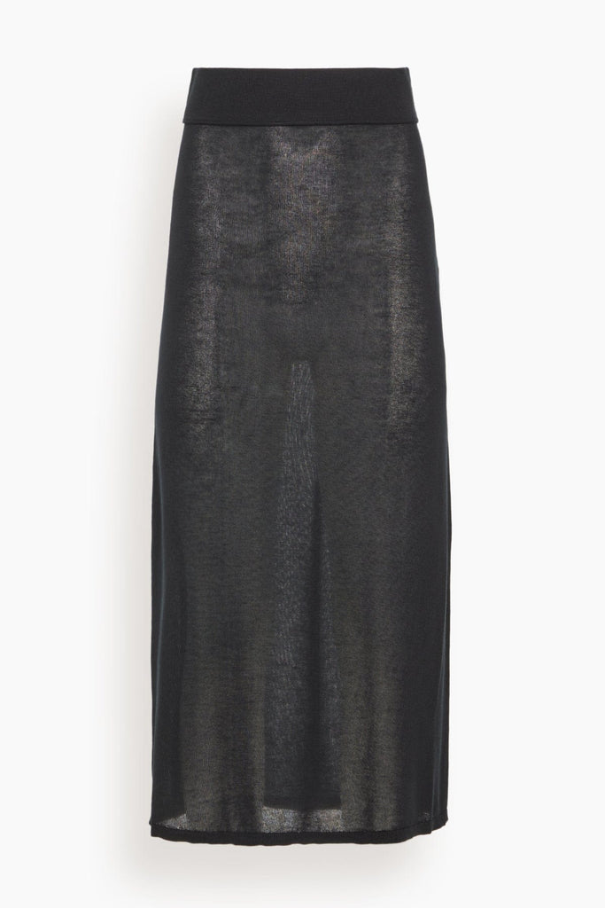 Toteme Long Knit Skirt in Black – Hampden Clothing