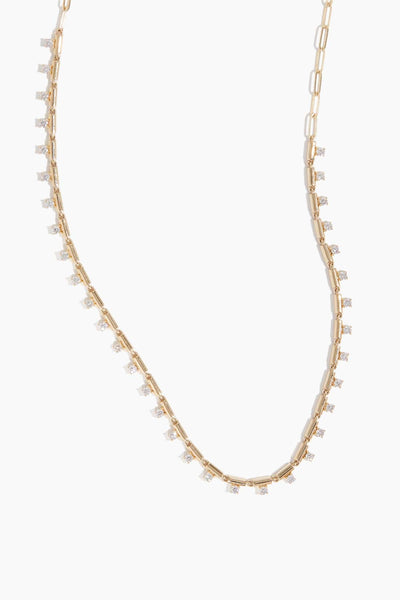 Diamond Bars Necklace in 14k Yellow Gold