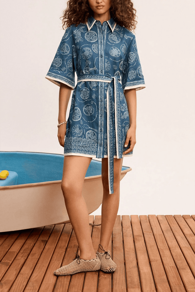 Lucky Mini Dress in Blue