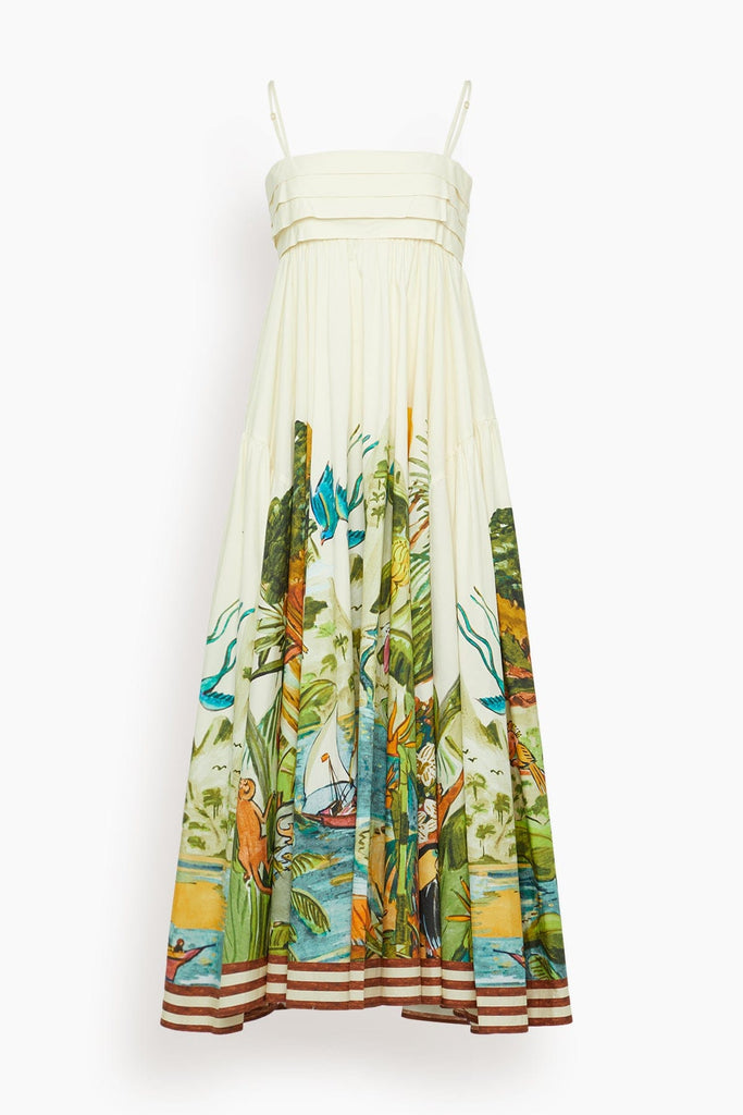Alemais Toucan Tango Midi Dress in Multi Hampden Clothing Alemais Toucan Tango Midi Dress in Multi Hampden Clothing