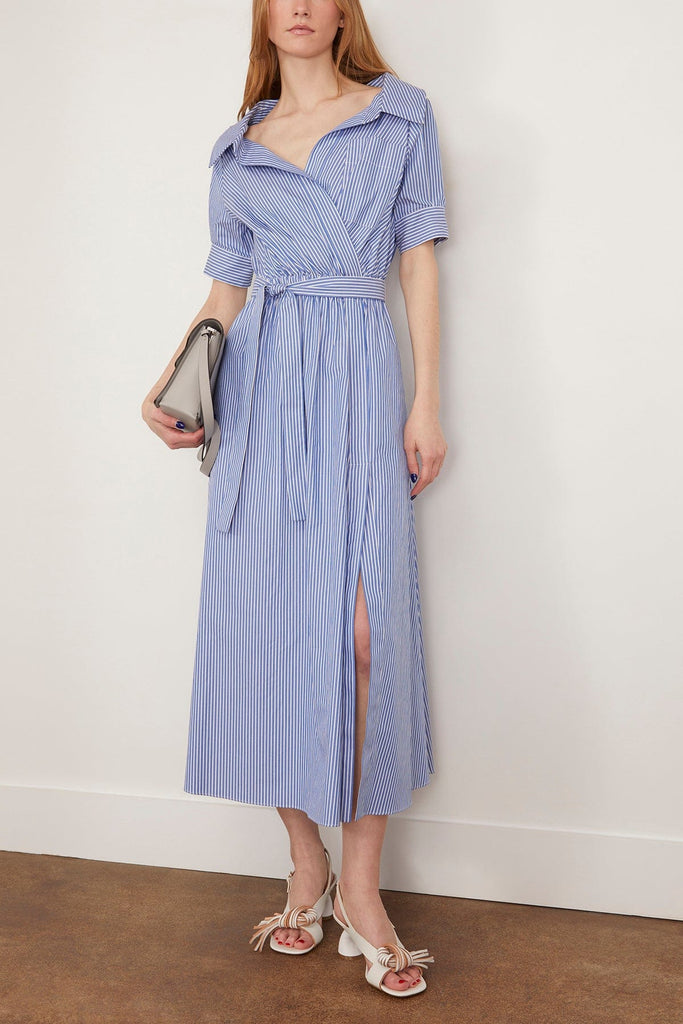 Altuzarra Lydia Dress in Tidal Blue Stripe – Hampden Clothing