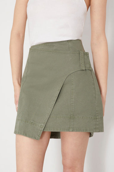 Apiece Apart Skirts Mini Lahiri Skirt in Thyme