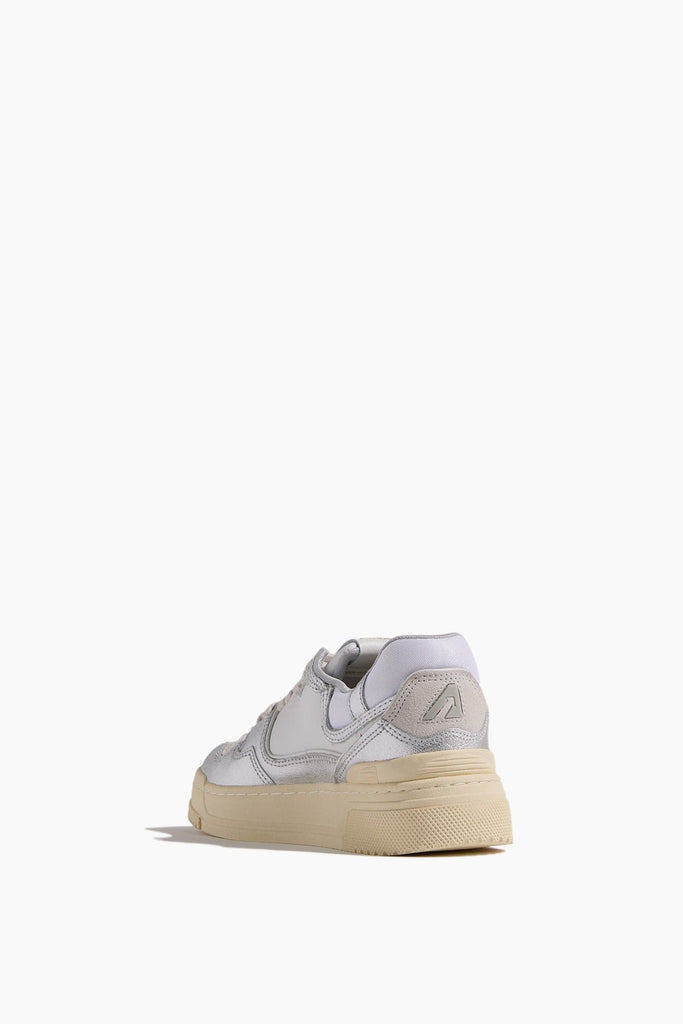 スニーカー Autry Clc White Leather Sneaker Autry Clc Low Sneakers In White Leather And Suede