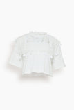 Sea Tops Joah Embroidery T-Shirt in White