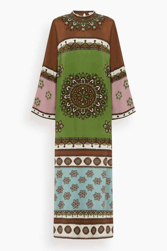 alemais constance midi dress Alemais Contina Silk Midi Dress in Multi – Hampden Clothing