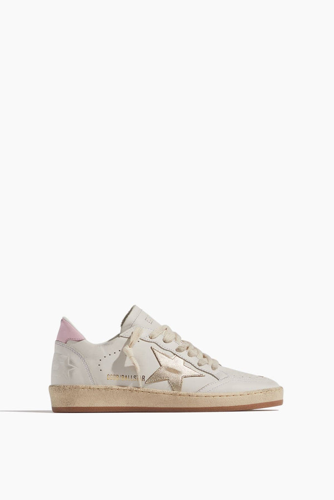 GOLDEN Ball Star Sneakers Pink スニーカー Golden Goose Ball Star Sneaker in White/Platinum/Orchid Pink