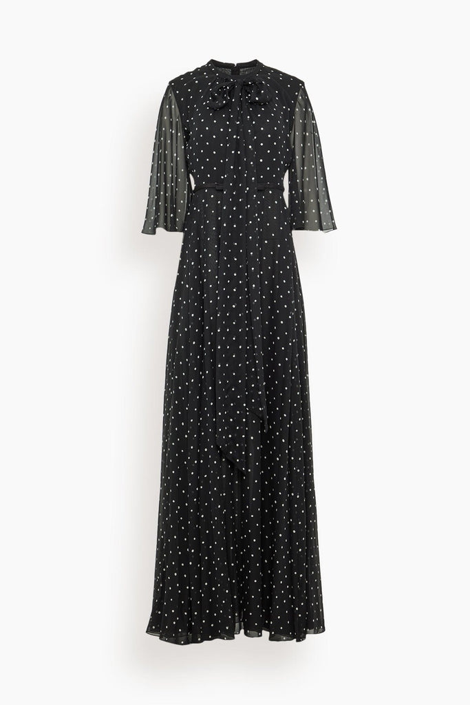 zara polka dot dress long sleeve Black silk with White dots Size:38X29 Fuchisa Mermaid Buttons Wedding Dresses Made from lightweight polyester