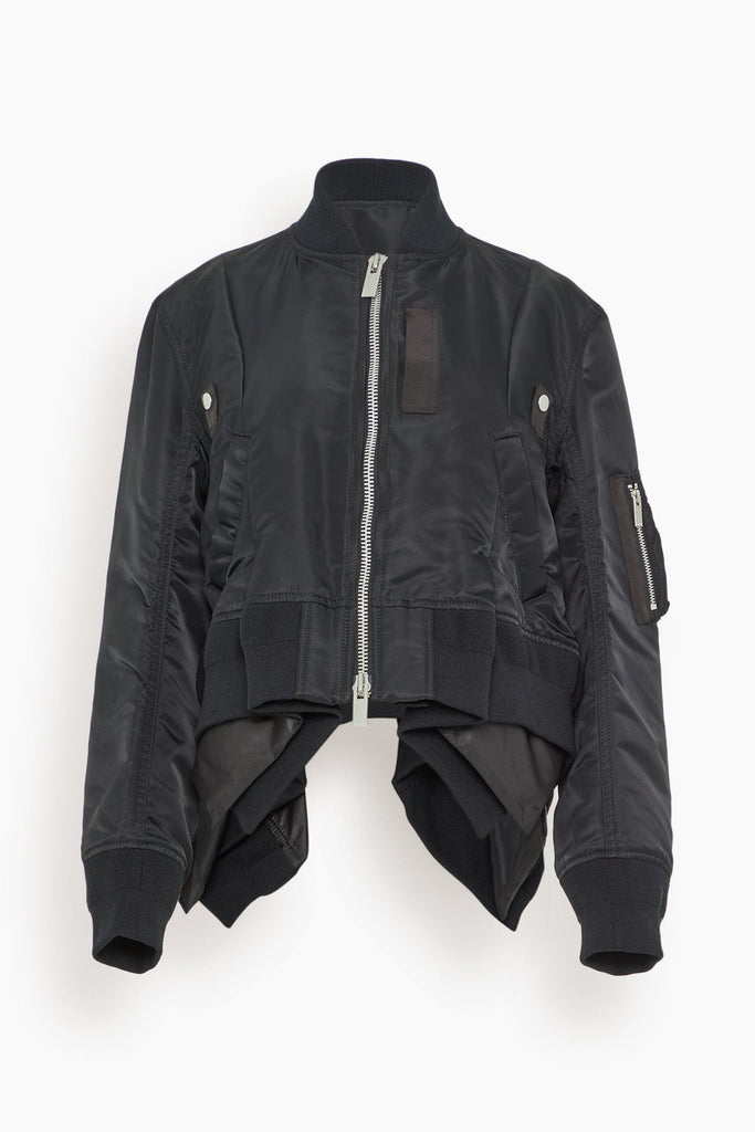 Sacai Nylon Twill Blouson in Black – Hampden Clothing