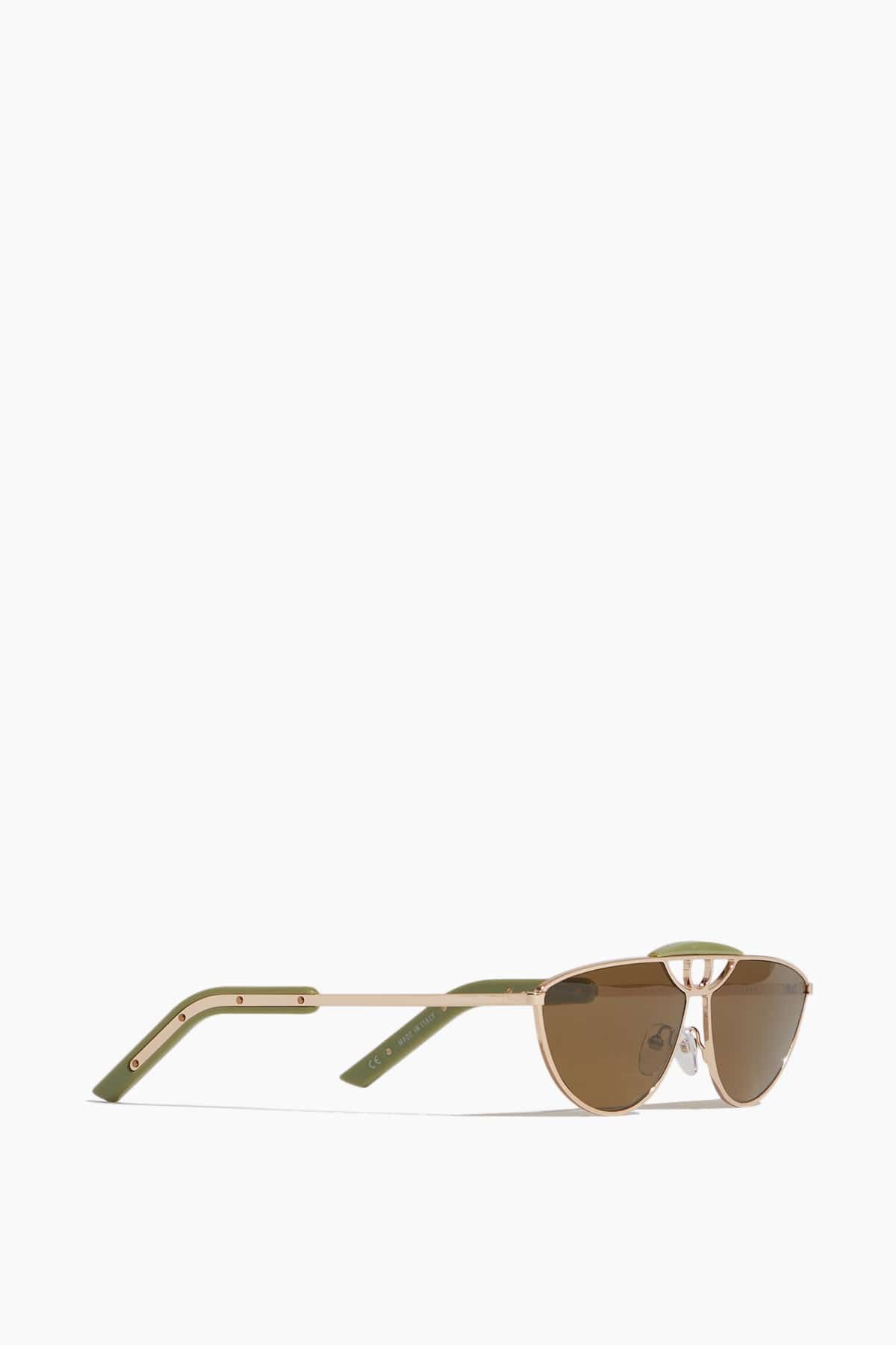 Clean Waves Sunglasses Inez and Vinoodh Eye Sunglasses in Green Clean Waves Inez and Vinoodh Eye Sunglasses in Green