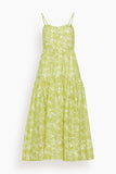 Tanya Taylor Dresses Verona Dress in Lime Multi (TS)