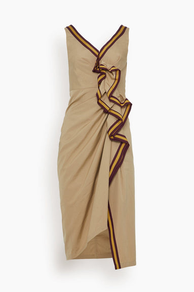 Dries Van Noten Casual Dresses Dinari Tape Dress in Beige